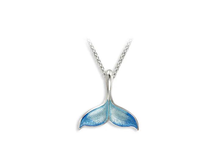 Enamel Whale Tail Pendant - T.M. Barber