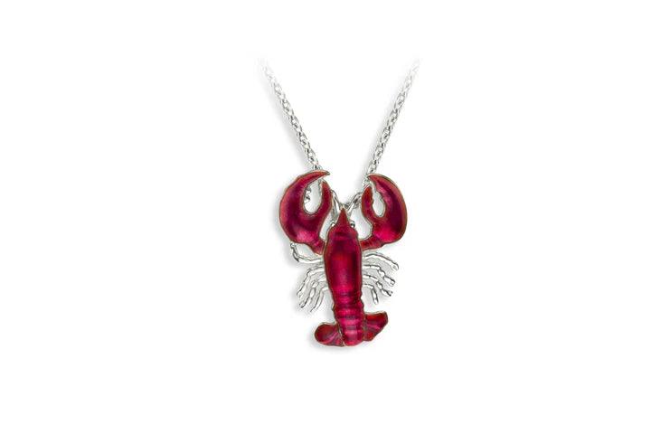 Enamel Lobster Pendant - T.M. Barber