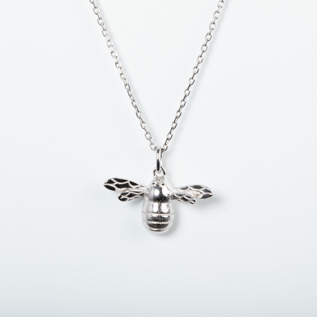 Silver Bee Pendant - T.M. Barber