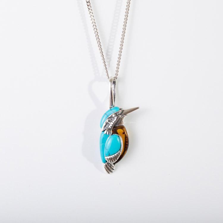 Petit Kingfisher Pendant - T.M. Barber