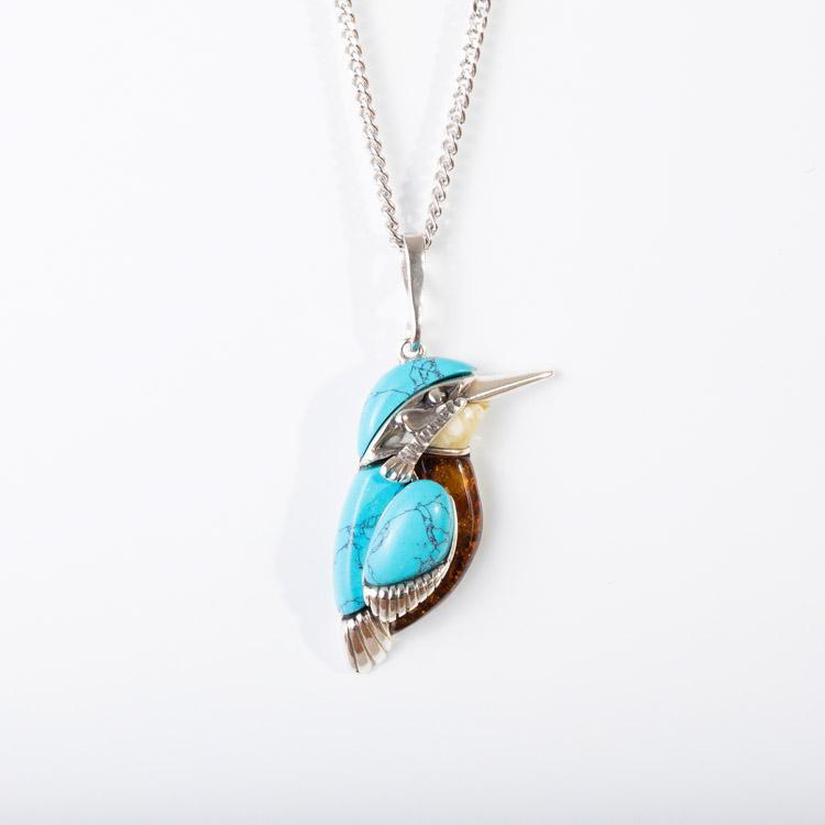 Kingfisher Pendant - T.M. Barber